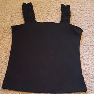 Bohme Black Ruffle Tank